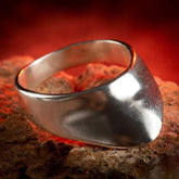 Resurrection Ertugrul Simple Design Silver Zihgir Ring 4